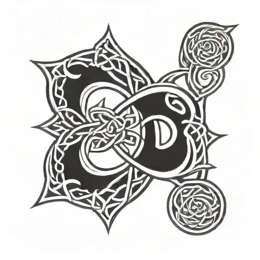 Celtic Sleeve Men Tattoo Design