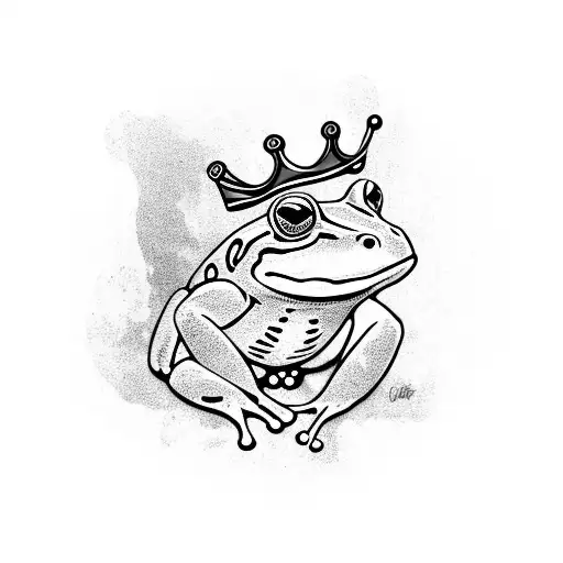 Frog Wearing A Crown