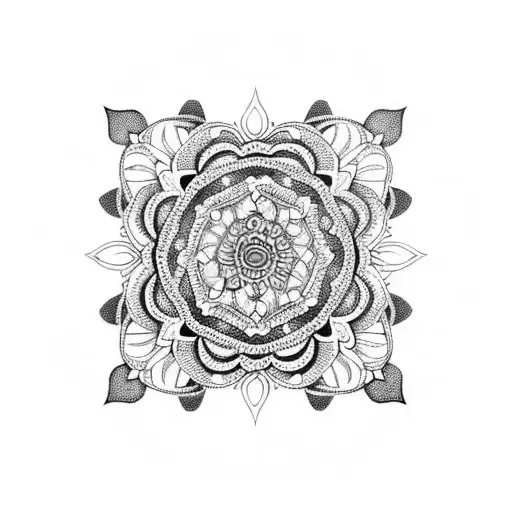 A Mandala Composed Of Intricate Floral Patterns