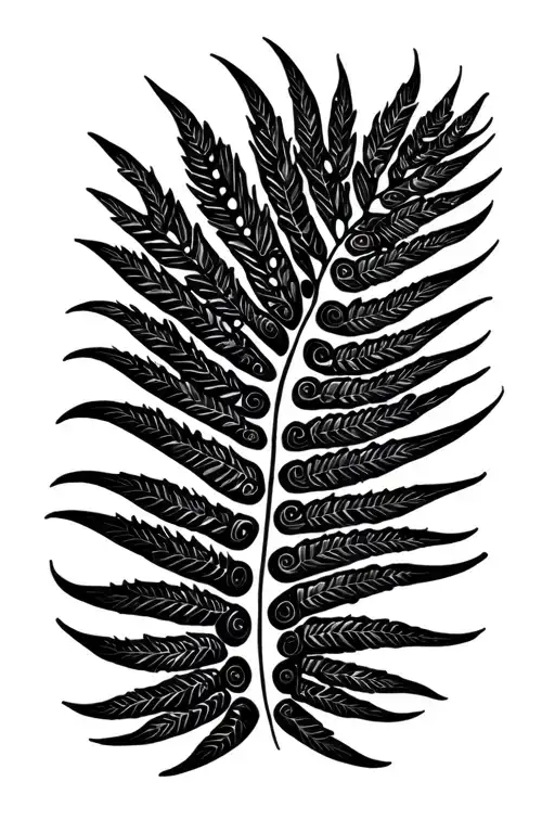 Silver Fern Leaf