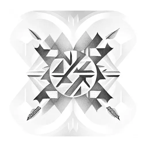 Native American Arrows Geometry