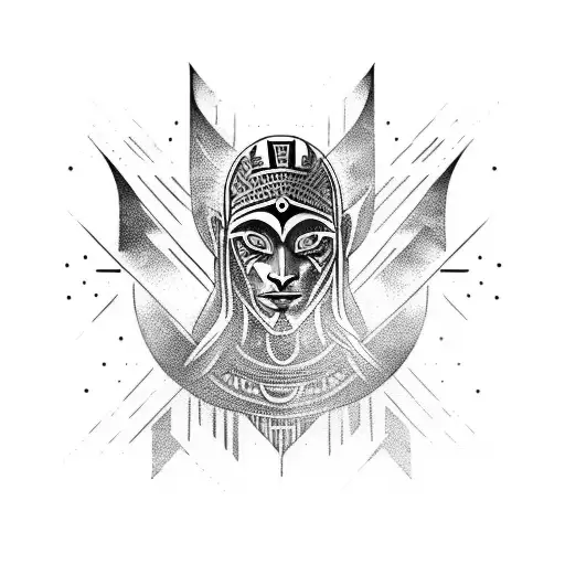 Dark And Light Person Coming Together