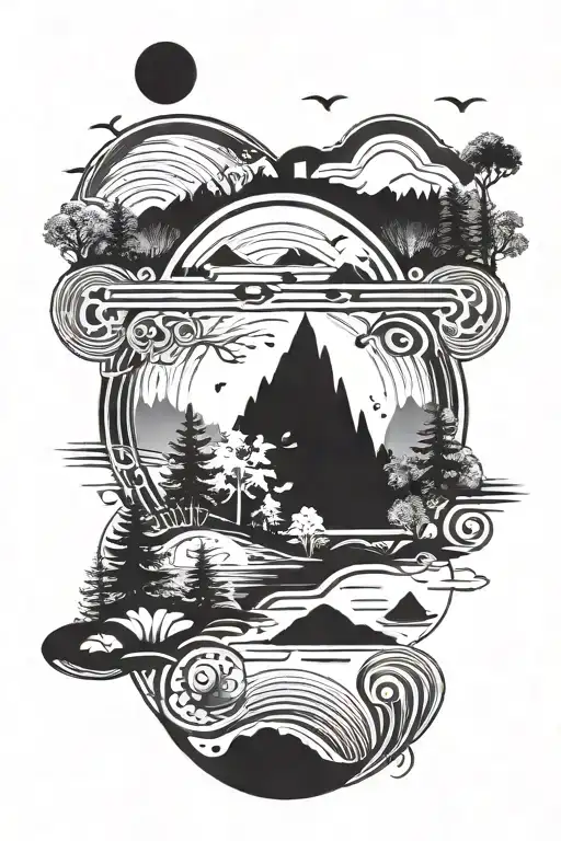 Nature Lake Landscape