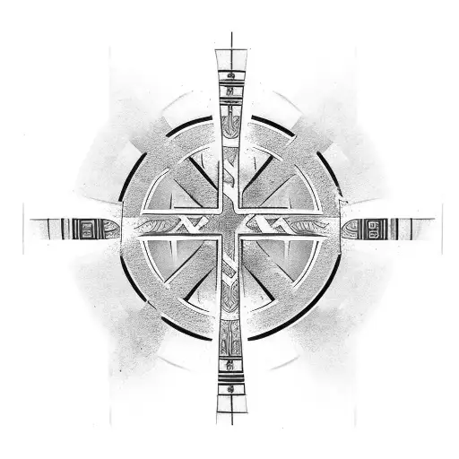 Christian Three Cross Arm Wrap