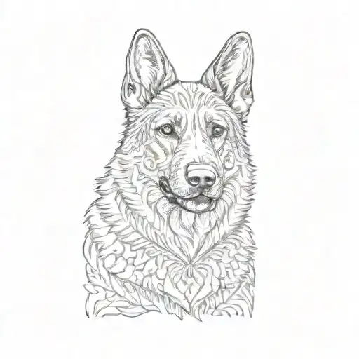 A German Shepherd Dog