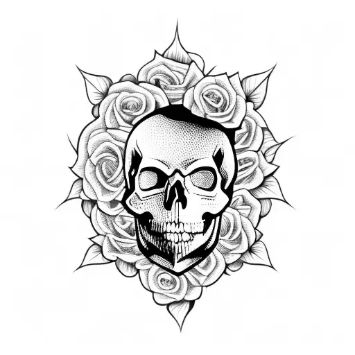 Skull And Roses