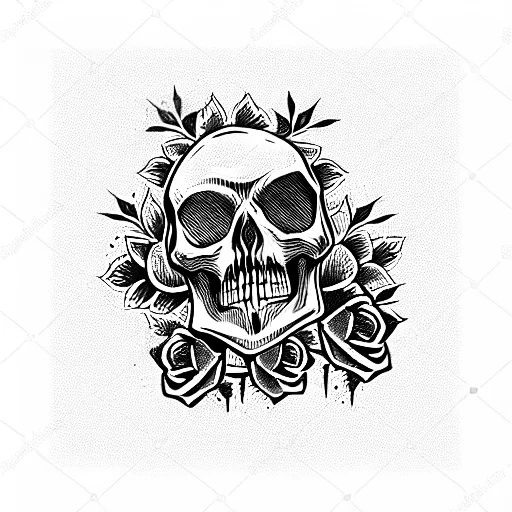 Skull And Roses