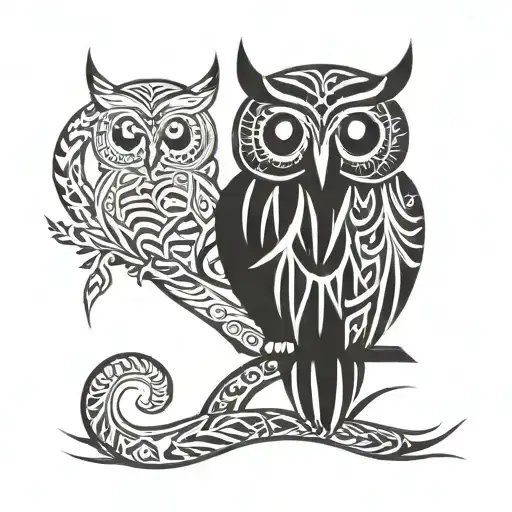 Owl Tribal Patterns