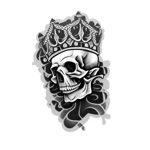 A Skull Wearing A Crown
