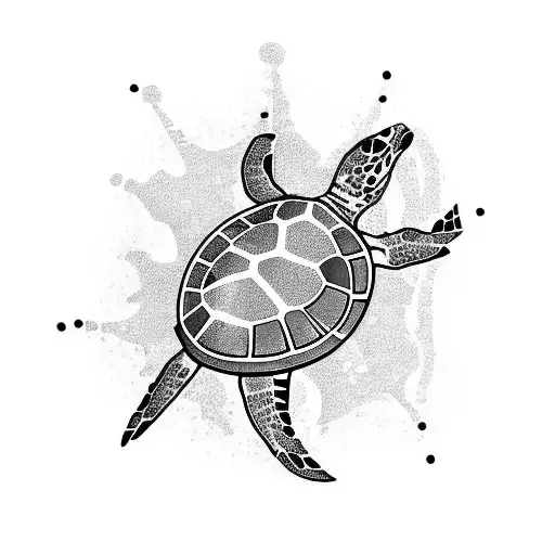 Maori Sea Turtle Graphic