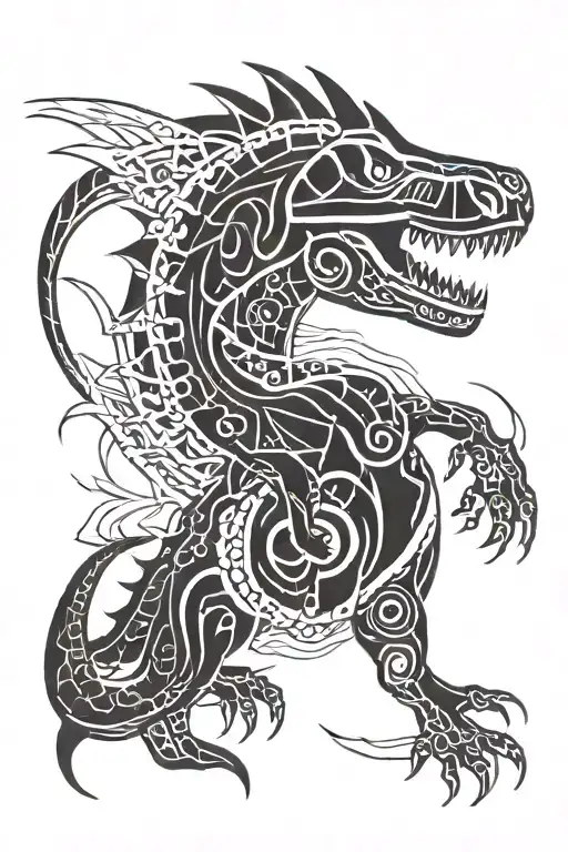 Neotribal Dinosaur