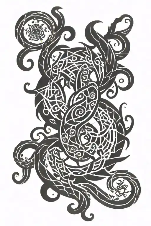 Cancer Zodiac Intertwined With Capricorn