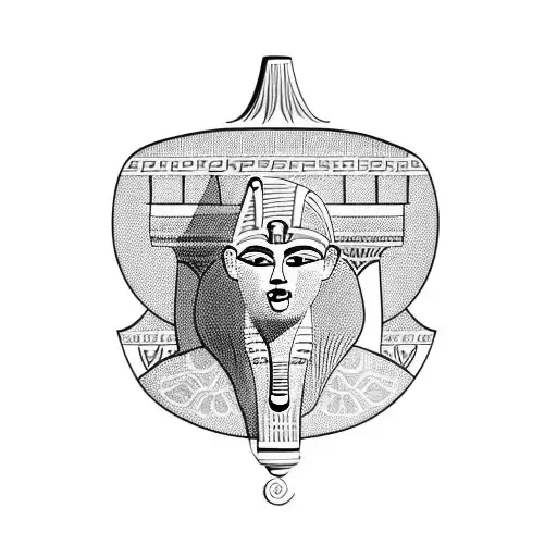 Greek Vase With Egyptian Writing On It