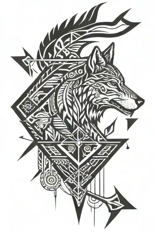 Wolf And Arrow Piercing