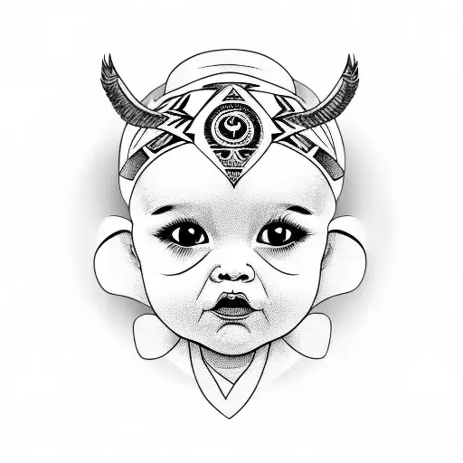 Precious Baby Daughter With The Text Theadora