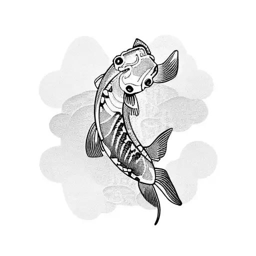 Koi Fish Yin Yanh
