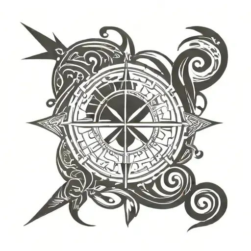 Viking Compass Intertwined