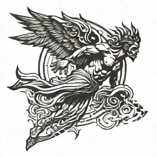 Fall Of Icarus Falling From Sky