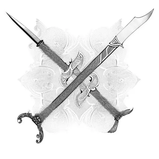 Sword Line Drawing