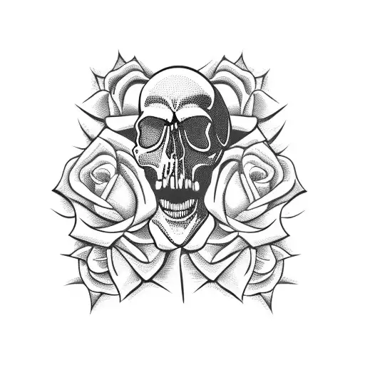 Skull And Roses