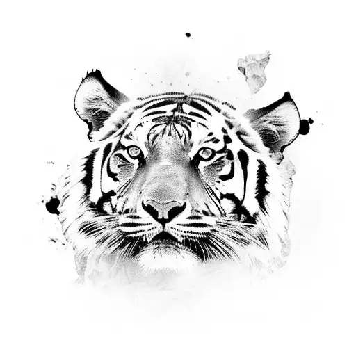 Tiger Seen From Above