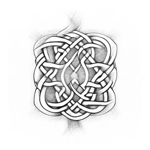 Combination Of Celtic Fatherhood Knot And Sailor Knot For The Bicep