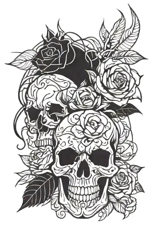 Skull Roses