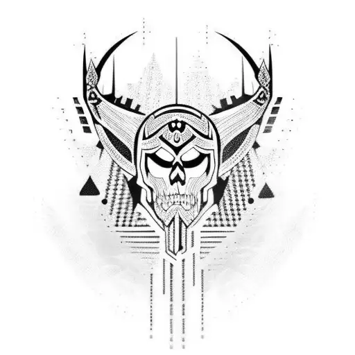 Gothic Cyber Tribal Arm Sleeve