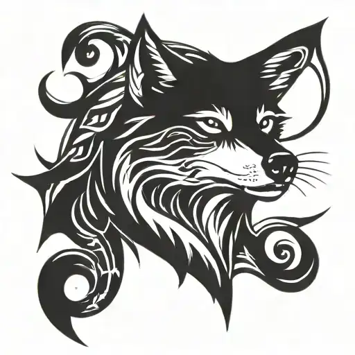 Wolf Sirius Star Bird Crescent