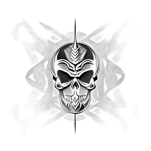 Skull Dragon Warrior Arm Sleeve