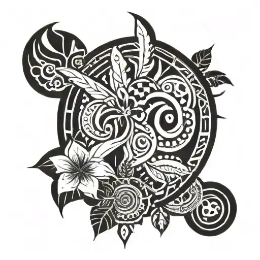 Filipino Tribal Mixed With Plants