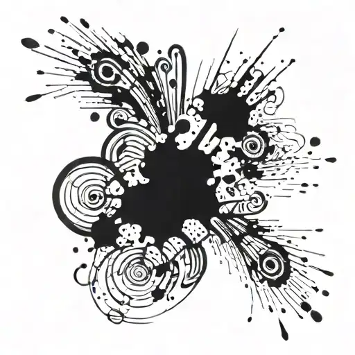 Black Ink Splatter