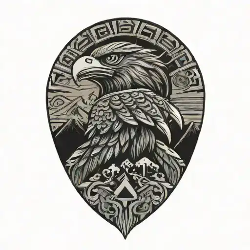 Philippines And Eagle And Mountain Peak