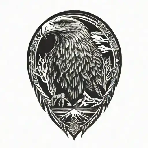 Dad Eagle And Mother Mountain