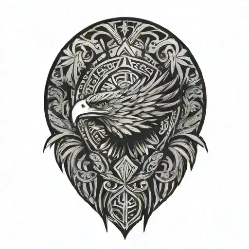 Phillippines And Eagle And Mountain