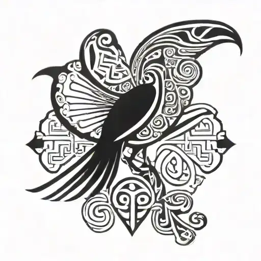 Sankofa Bird And Egyptian Cross