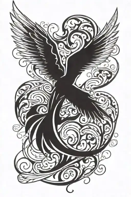 Falling Angel Wing Wide Open