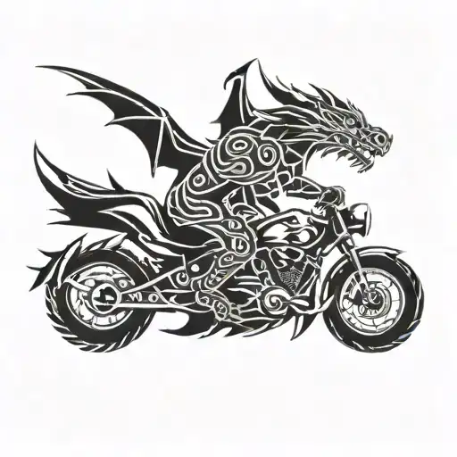 2 People Riding A Dragon Flying