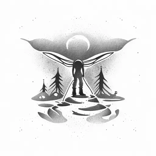 Alien Abduction In The Forrest With