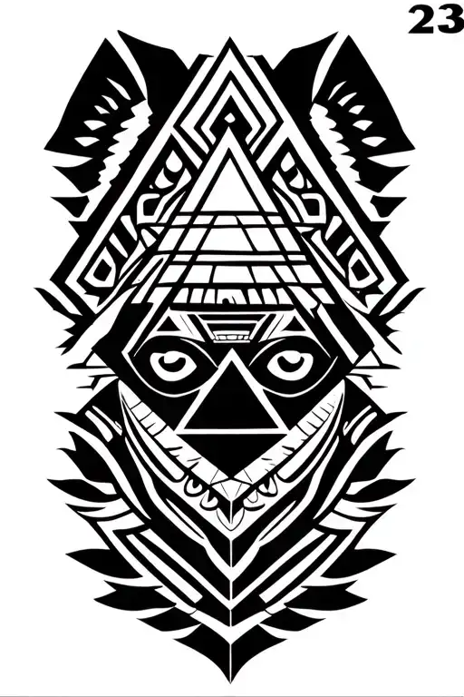 23 With A Pyramid Logo Integrated