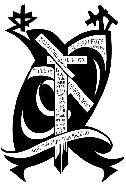 Crosses And A Bible Verse On Ur Shoulder