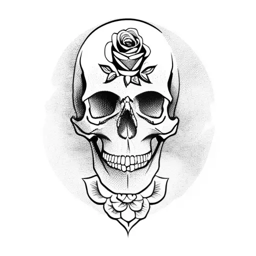 Skull And Roses