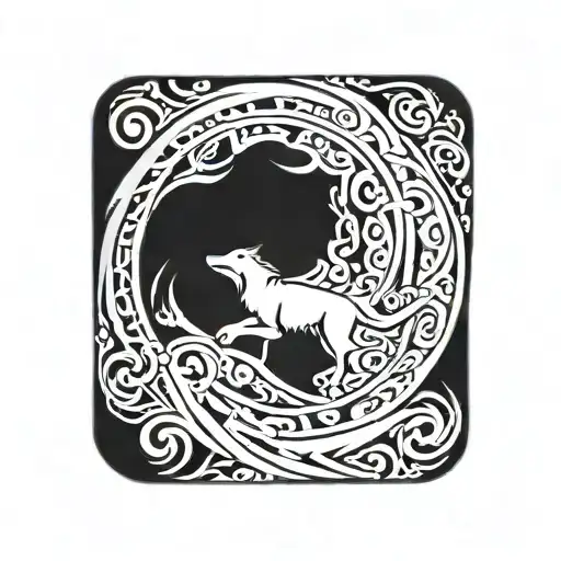 Fenrir Wolf Wrap Around Wrist