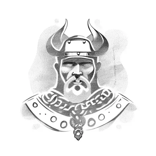 Viking Warrior With Chains