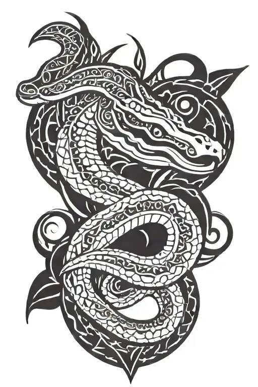 Black Mamba On Forearm