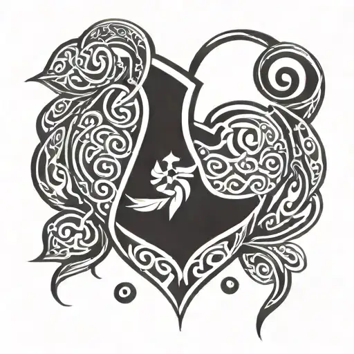 Heart Like A Hand Grenade In Celtic Style