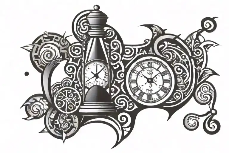 Sand Clock With Money