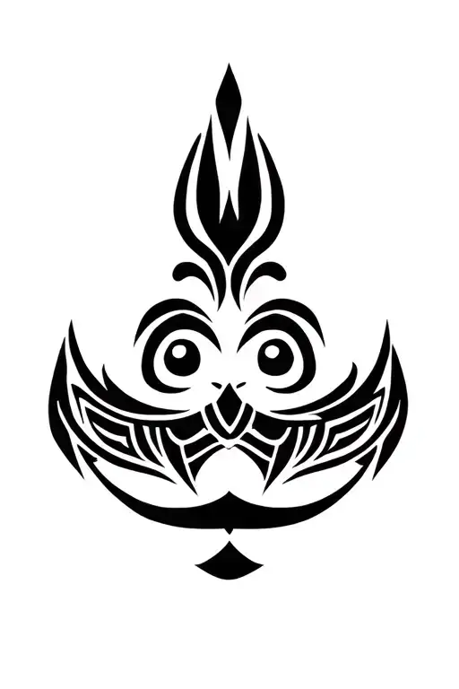 Happy Face Tattoo Tribal