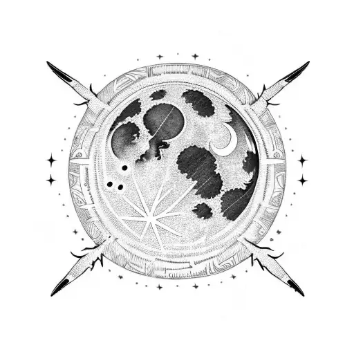 Indigenous Moon And Ocean