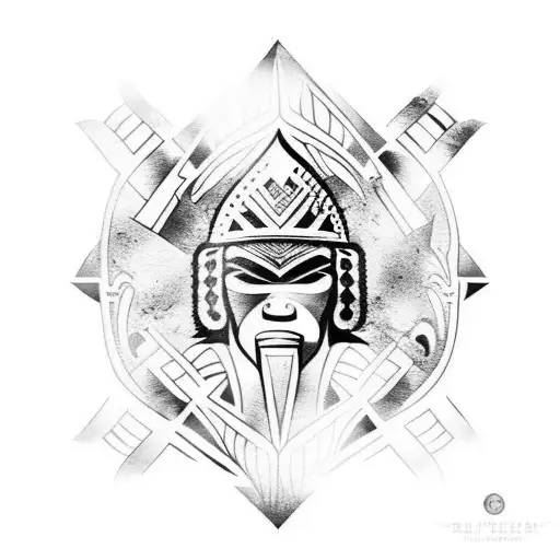 Polynesian Tribal Arm Warrior